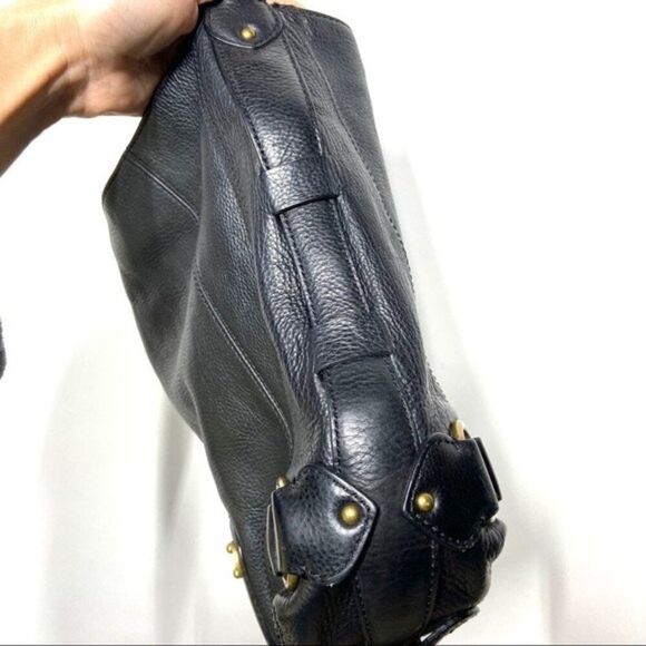 MICHAEL Michael Kors Espresso Black Leather Hobo Shoulder Bag - Picture 6 of 16